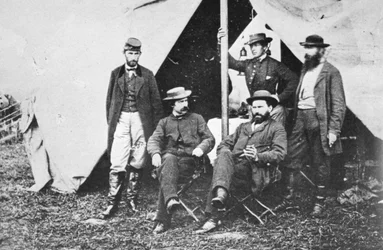 戦いの後のアンティータムでのアランピンカートン、1862年